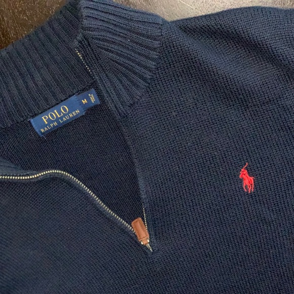 🚨$18❗️Polo Ralph Lauren 1/4 Zip Sweater | Sz M - Picture 5 of 7